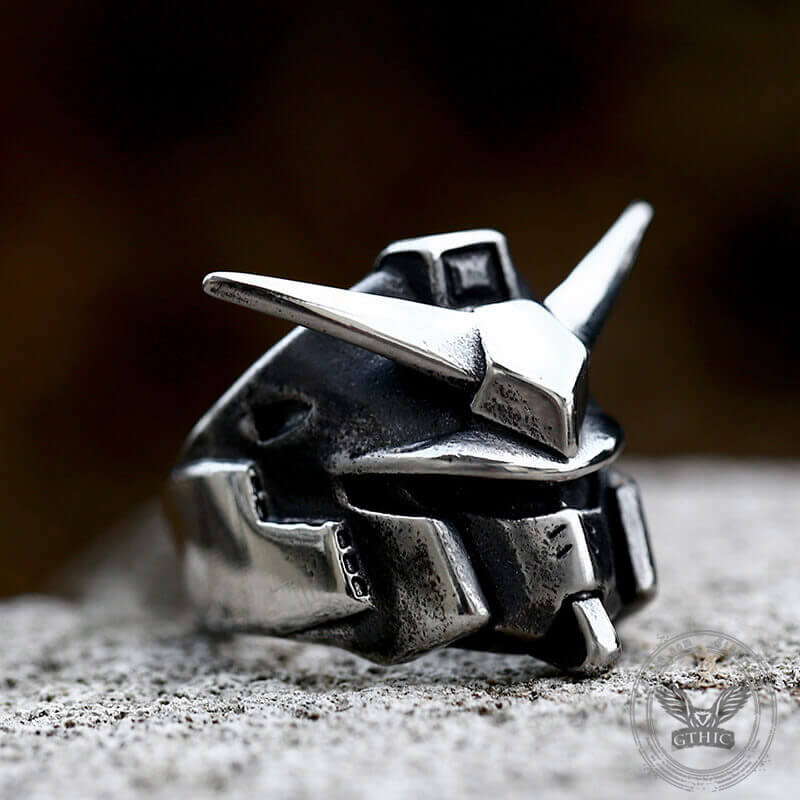 Armor Helmet Ring in Stainless Steel