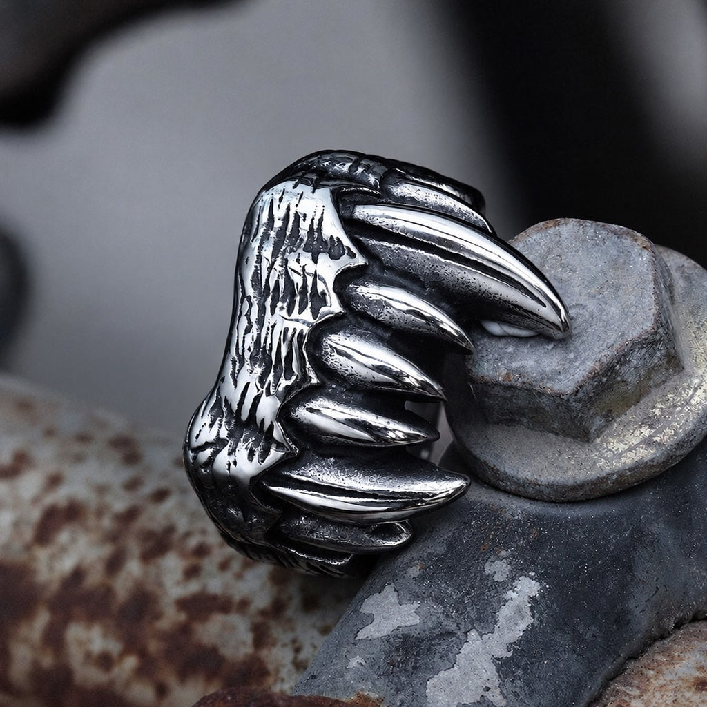 Vampire Teeth Ring in Stainless Steel