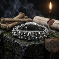 Bold Skull Head Gothic Bracelet in Stainless Steel