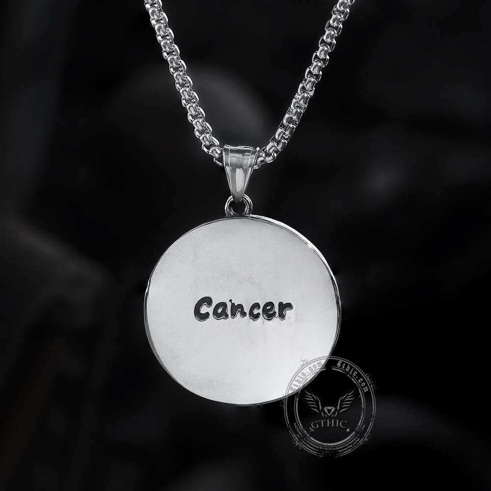 Cancer Pendant in Stainless Steel