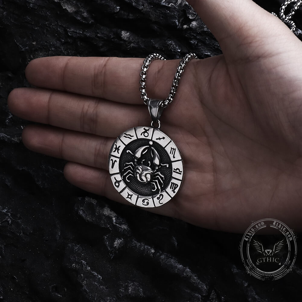 Cancer Pendant in Stainless Steel