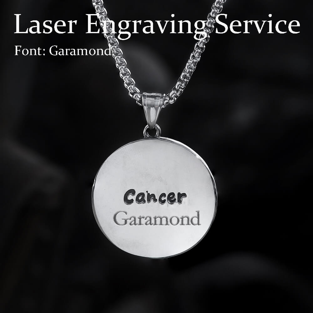 Cancer Pendant in Stainless Steel