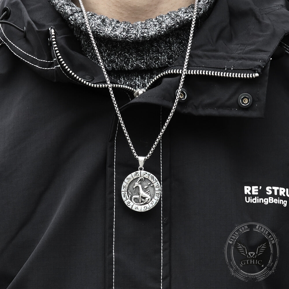 Capricorn Pendant in Stainless Steel