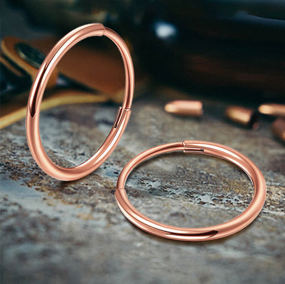 Cartilage Sleeper Hoop Earrings in G23 Titanium