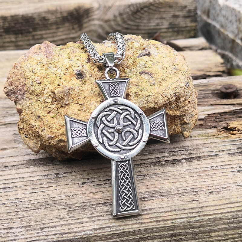 Celtic Cross Knot Viking Pendant in Stainless Steel