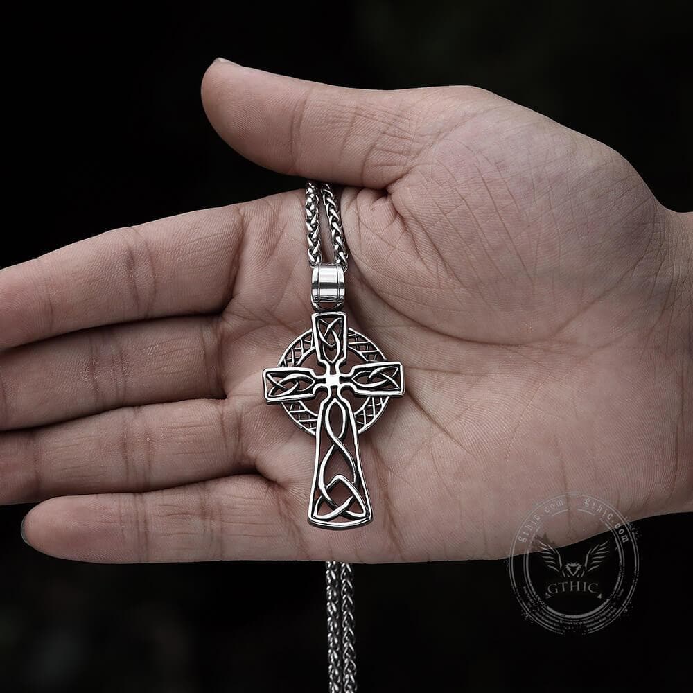 Celtic Cross Viking Pendant in Stainless Steel