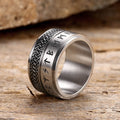 Celtic Knot Runes Viking Spinner Ring in Stainless Steel