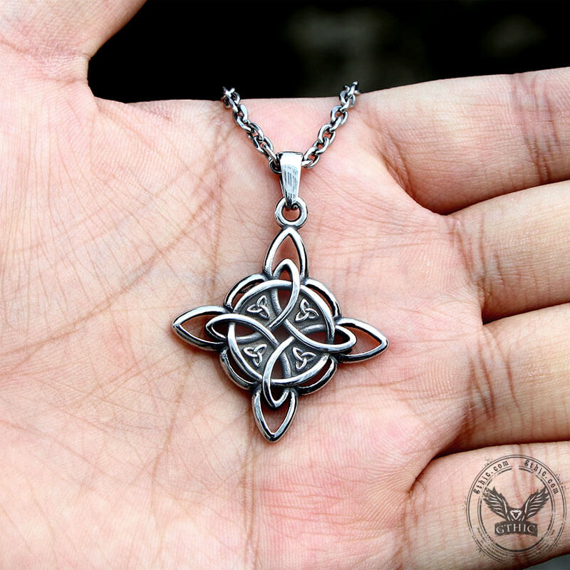 Celtic Triquetra Pendant in Stainless Steel