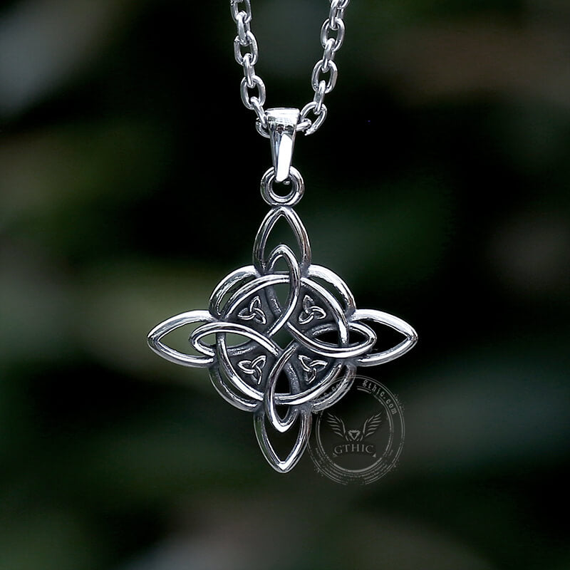 Celtic Triquetra Pendant in Stainless Steel