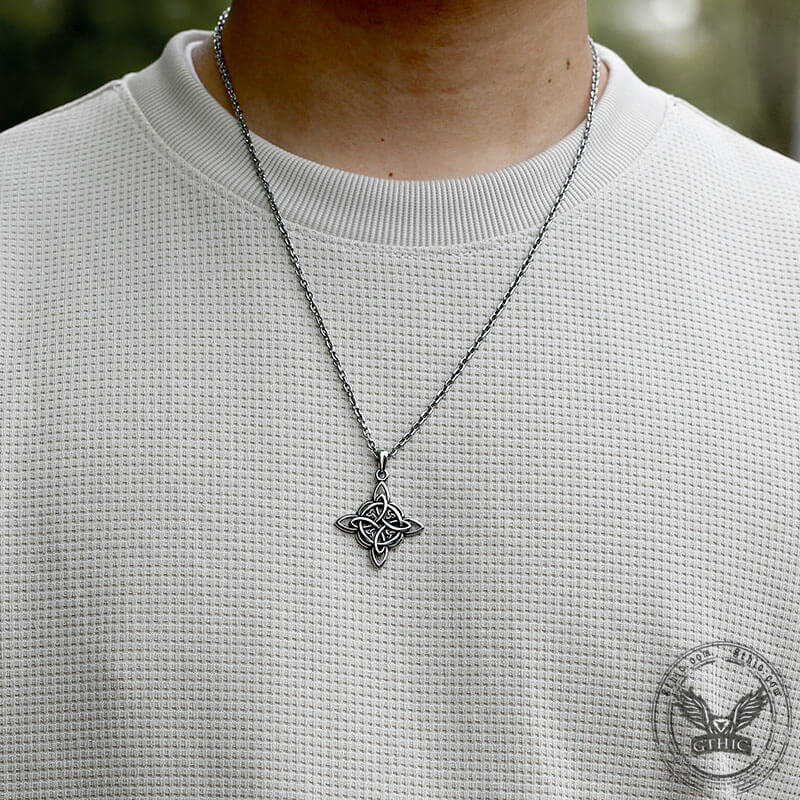 Celtic Triquetra Pendant in Stainless Steel