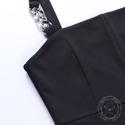 Chain-Detailed Crop Top