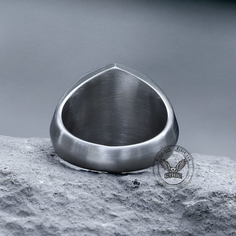 Classic Octagon Ring in Stainless Steel