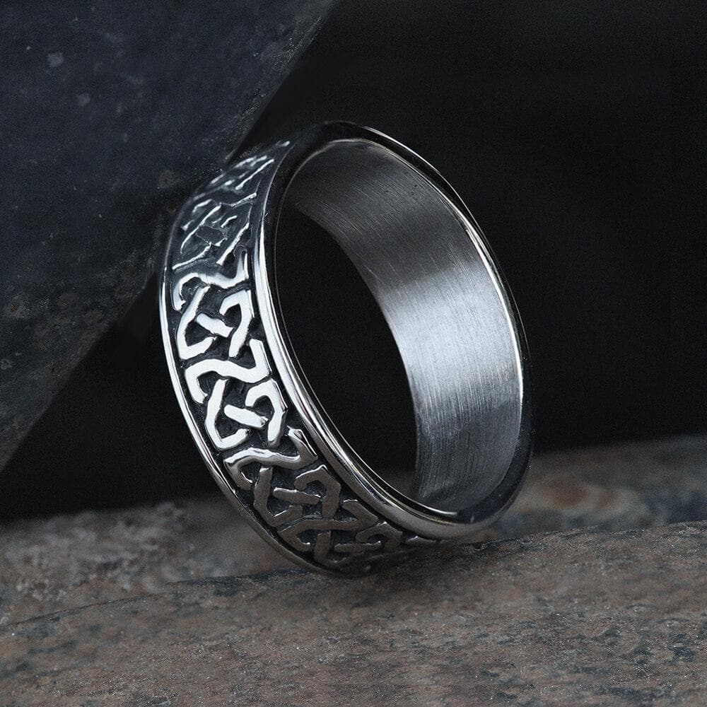 Classic Pattern Ring in Stainless Steel
