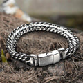 Classic Biker Bracelet in Stainless Steel