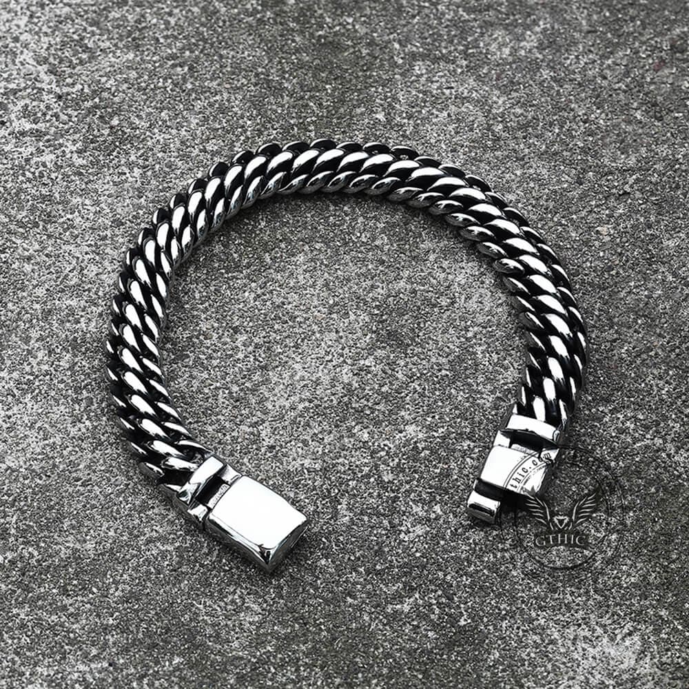 Classic Biker Bracelet in Stainless Steel