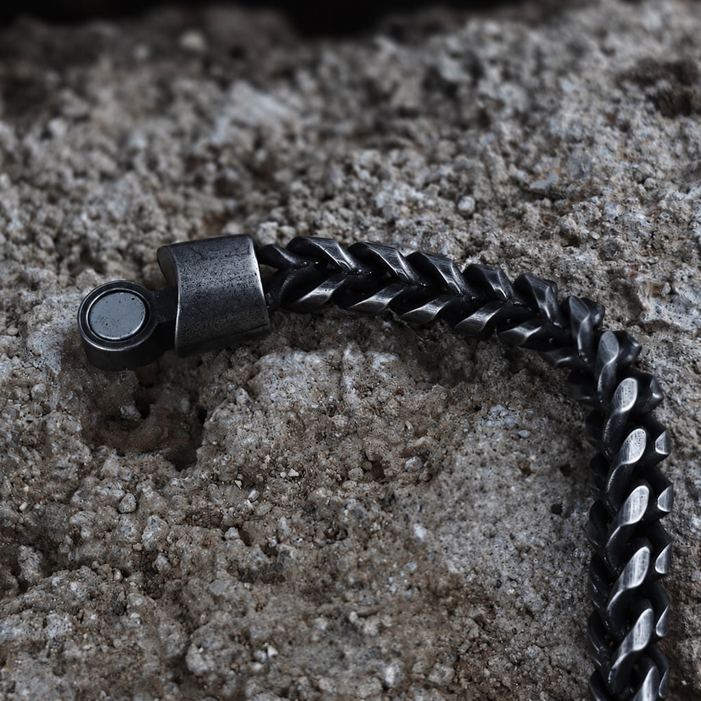 Classic Wheat Ear Chain Bracelet in Stainless Steel