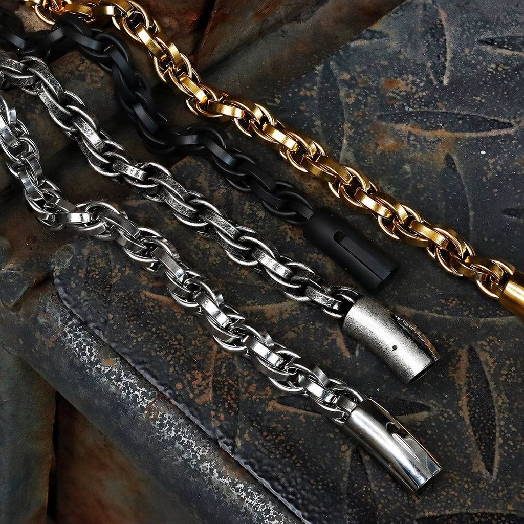 Classic Winding Bracelet in Stainless Steel