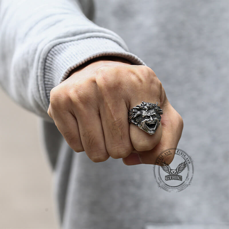 Crazy Clown Ring in Stainless Steel