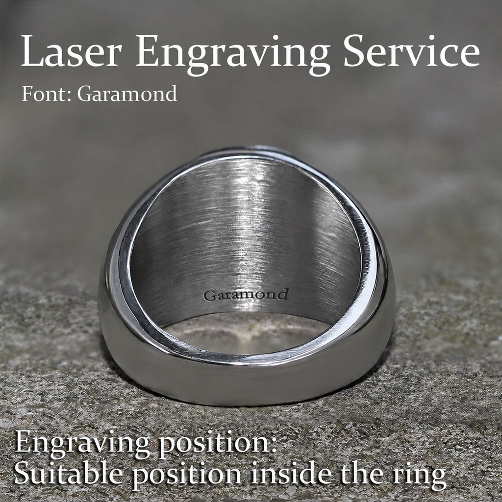 Cross of Lorraine Masonic Ring in Stainless Steel