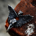 Crow Witcher Pendant in Stainless Steel