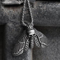 Death Head Moth Pendant in Stainless Steel