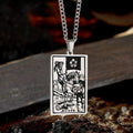 Death Major Arcana Tarot Necklace in Stainless Steel