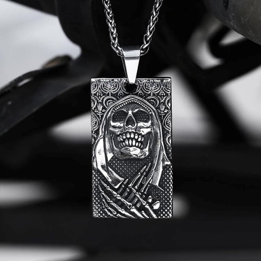 Death Skull Pendant in Stainless Steel