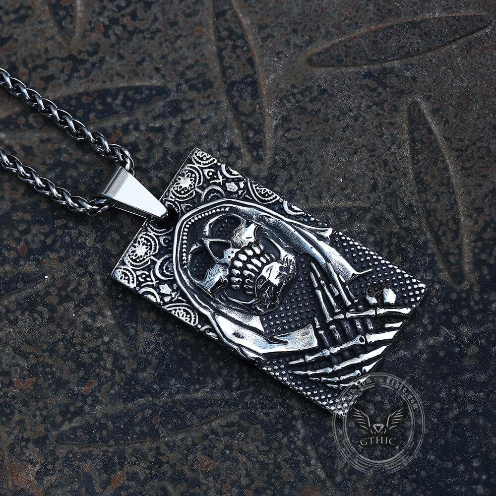 Death Skull Pendant in Stainless Steel