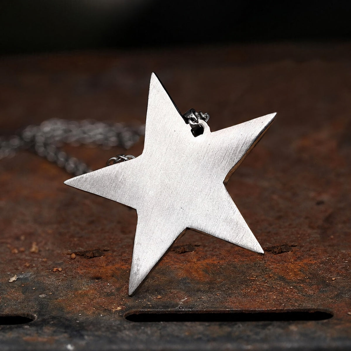 Devil Satan Smile Stainless Steel Pentagram Necklace