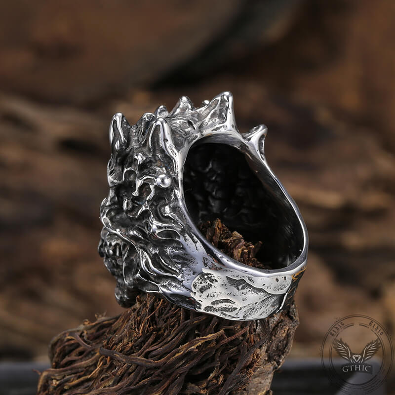 Devil Skull Head Stainless Steel Ring