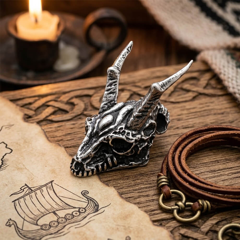 Domineering Dragon Head Punk Pendant in Stainless Steel