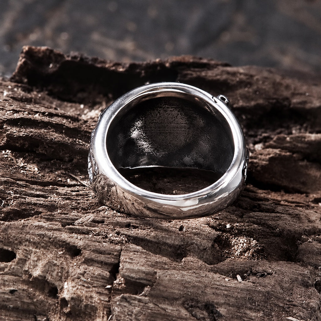 Double-headed Snake Ring in Stainless Steel