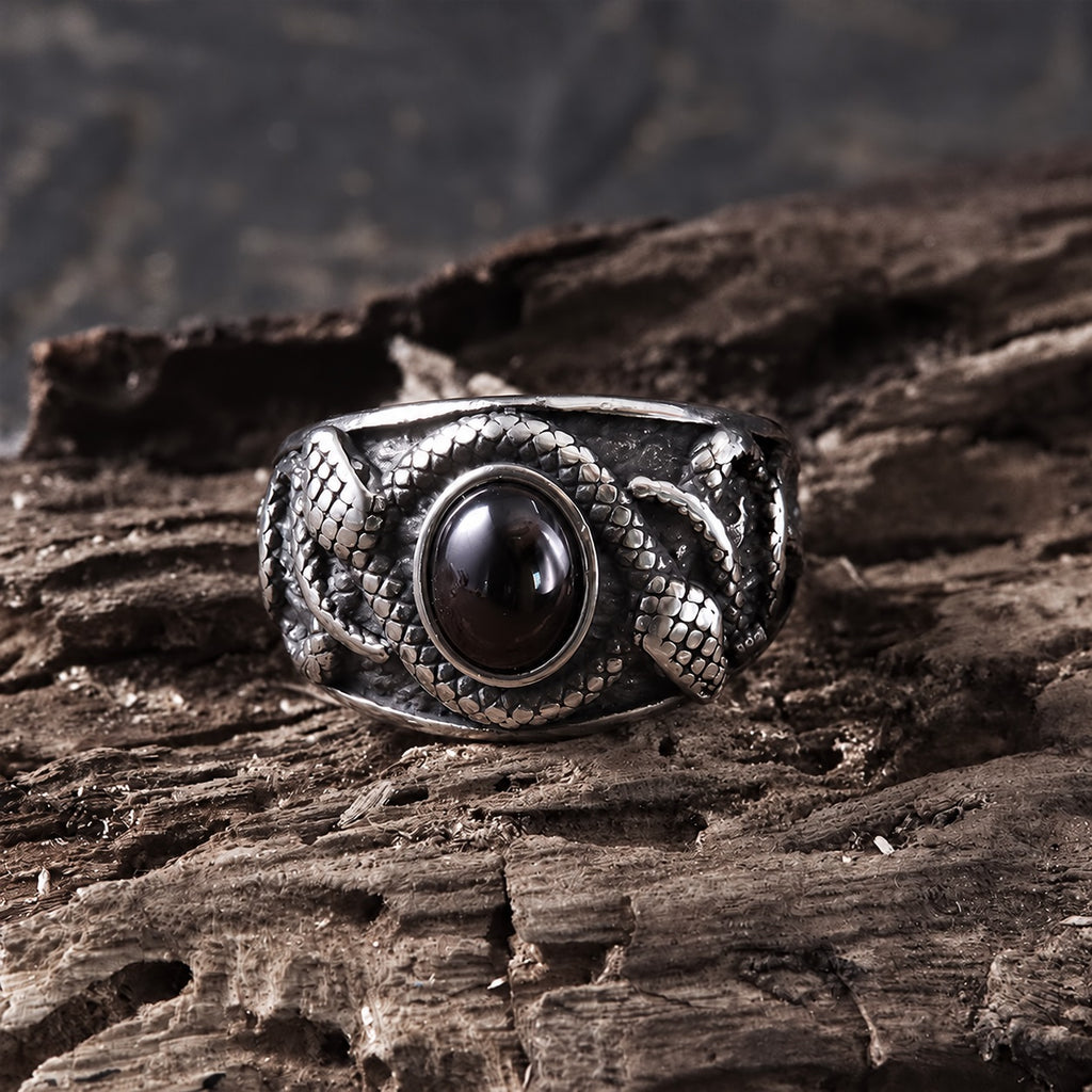 Double-headed Snake Ring in Stainless Steel
