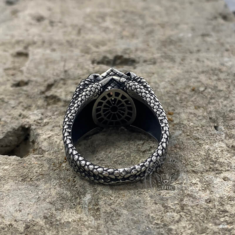 Dragon Claw Gem Ring in Stainless Steel