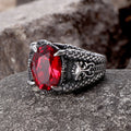 Dragon Claw Gem Ring in Stainless Steel