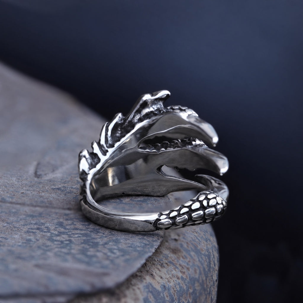 Dragon Claw Ring in Stainless Steel
