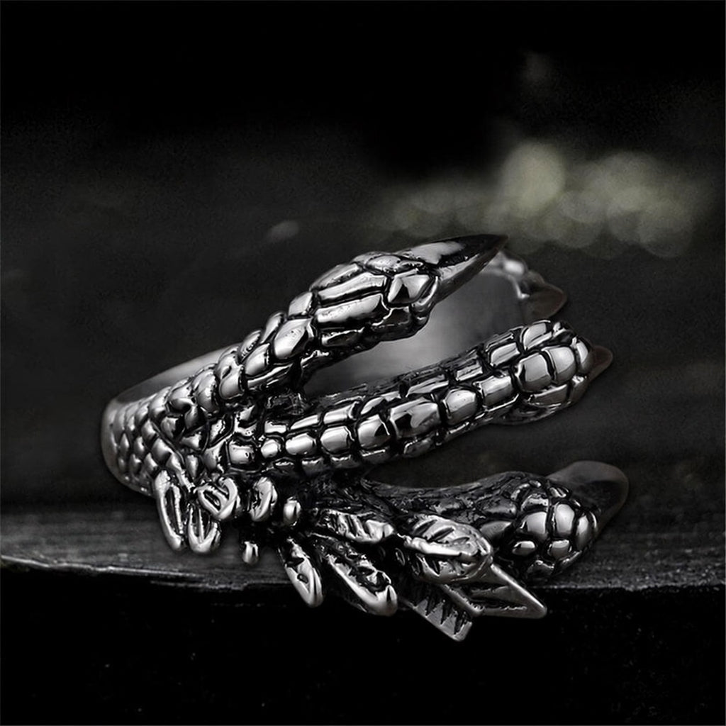 Dragon Claw Ring in Stainless Steel