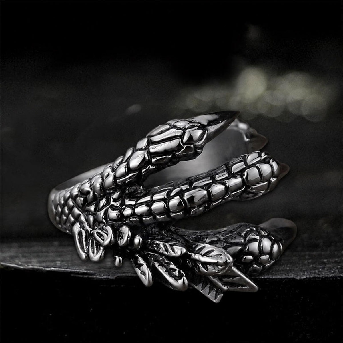 Dragon Claw Ring in Stainless Steel