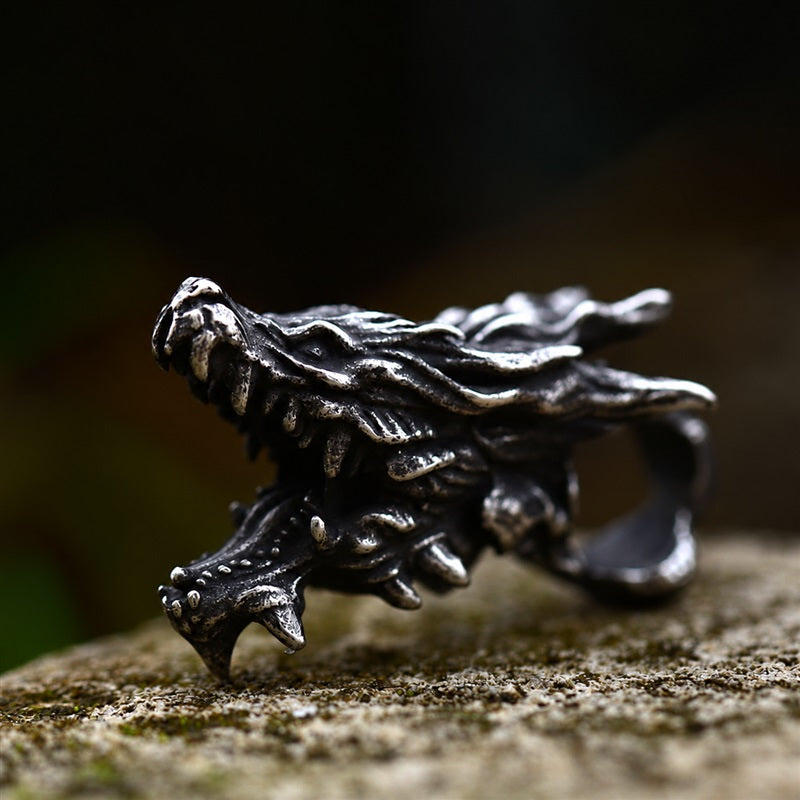 Dragon Head Pendant in Stainless Steel