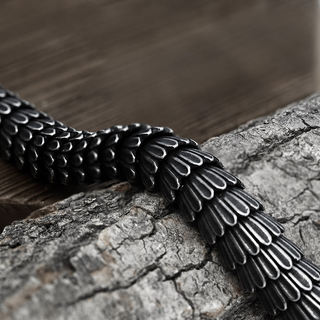 Dragon Scale Bracelet in Stainless Steel