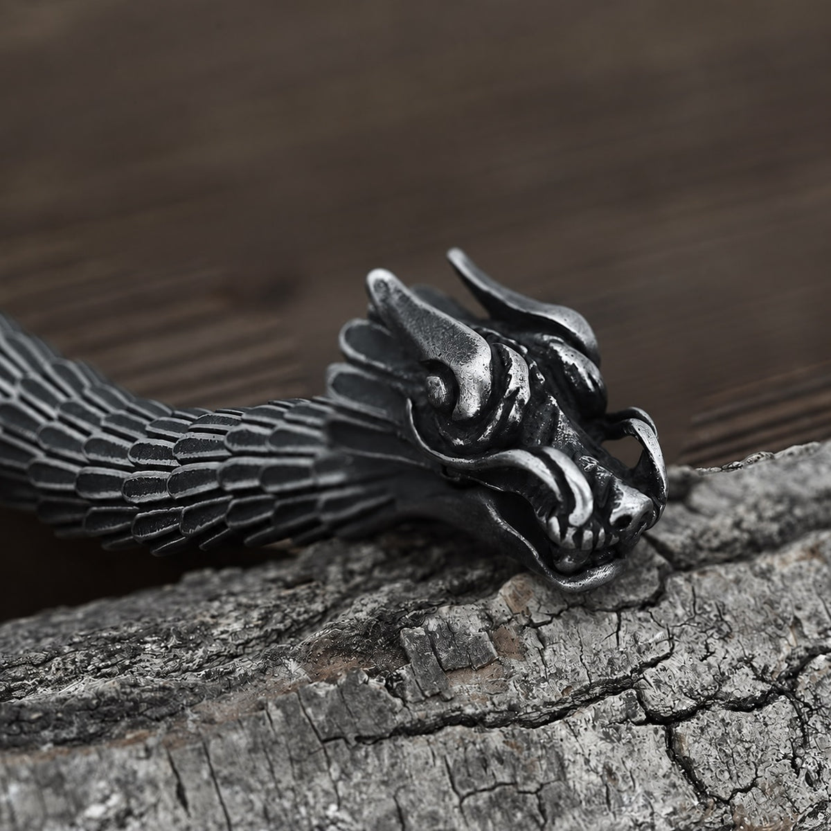 Dragon Scale Bracelet in Stainless Steel