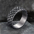 Dragon Scale Ring in Stainless Steel