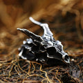 Dragon Skull Pendant in Stainless Steel