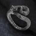 Entwined Snake Ring in Stainless Steel