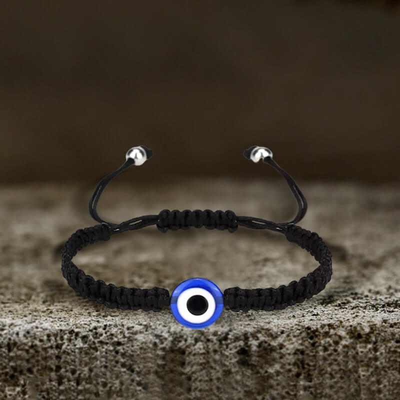 Evil Eye Braided Adjustable Bracelet