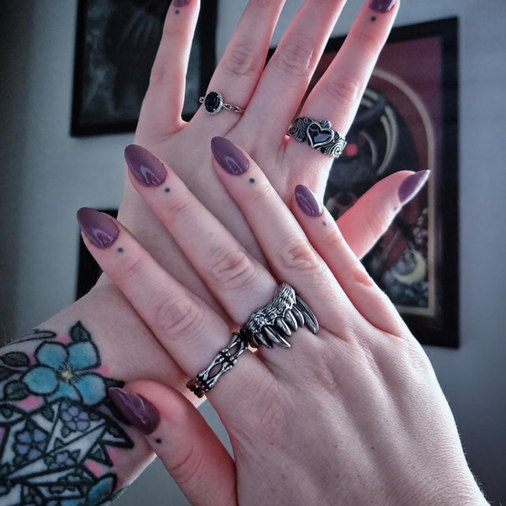 Vampire Teeth Ring in Stainless Steel