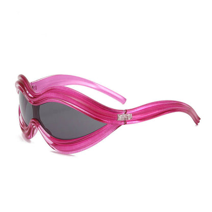 Fashion One-Piece UV Protection PC Sunglasses