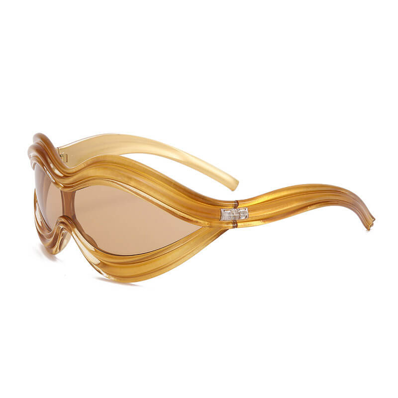 Fashion One-Piece UV Protection PC Sunglasses