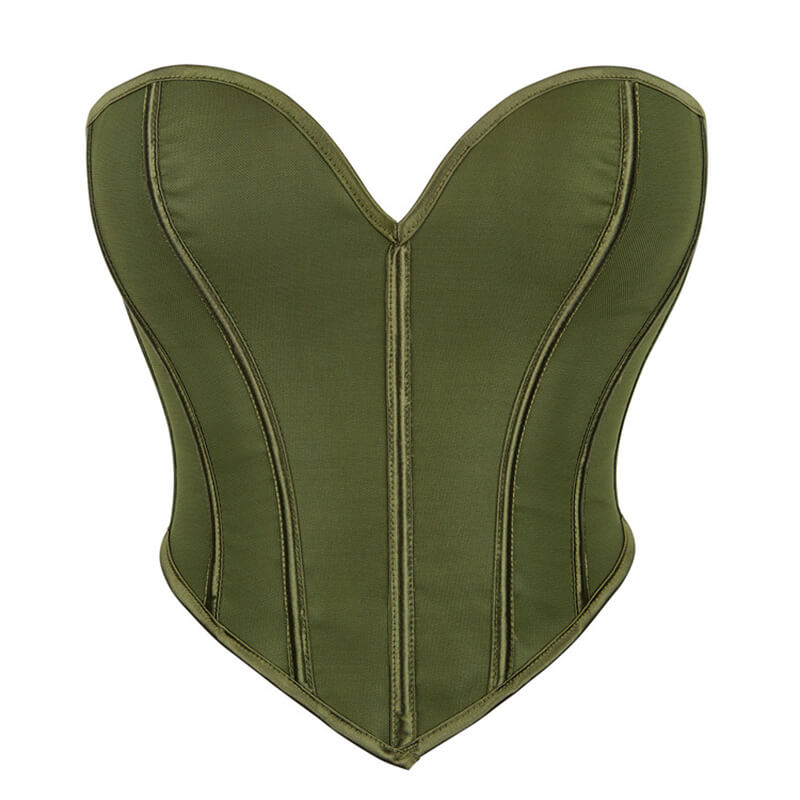 Fashion Strapless Heart Shaped Crop Corset