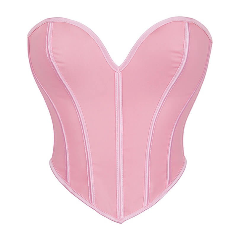 Fashion Strapless Heart Shaped Crop Corset
